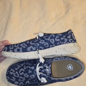 Ariat Blue Leopard Print Shoes